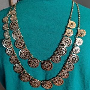 Park Lane gold plated 22" double layer necklace